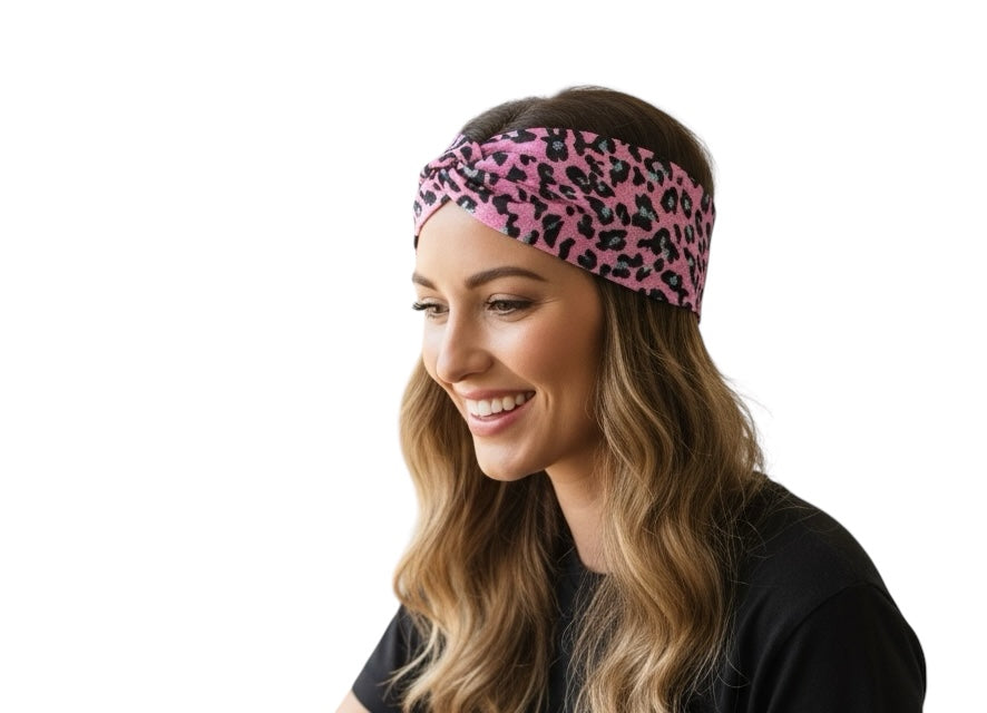Metallic Leopard Headband