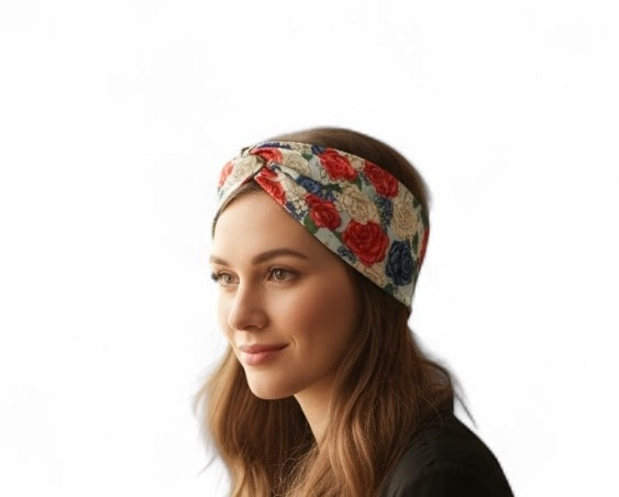 Patriotic Roses Headband
