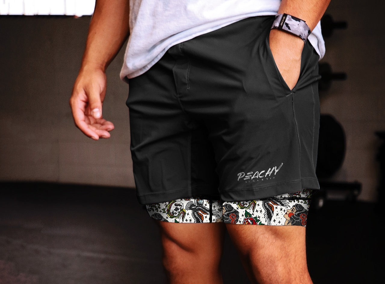 Kinesis Compression Liner Shorts - Inked Rebellion