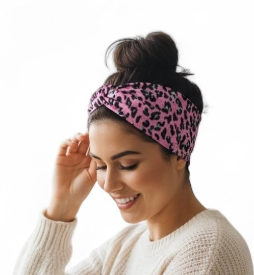 Metallic Leopard Headband