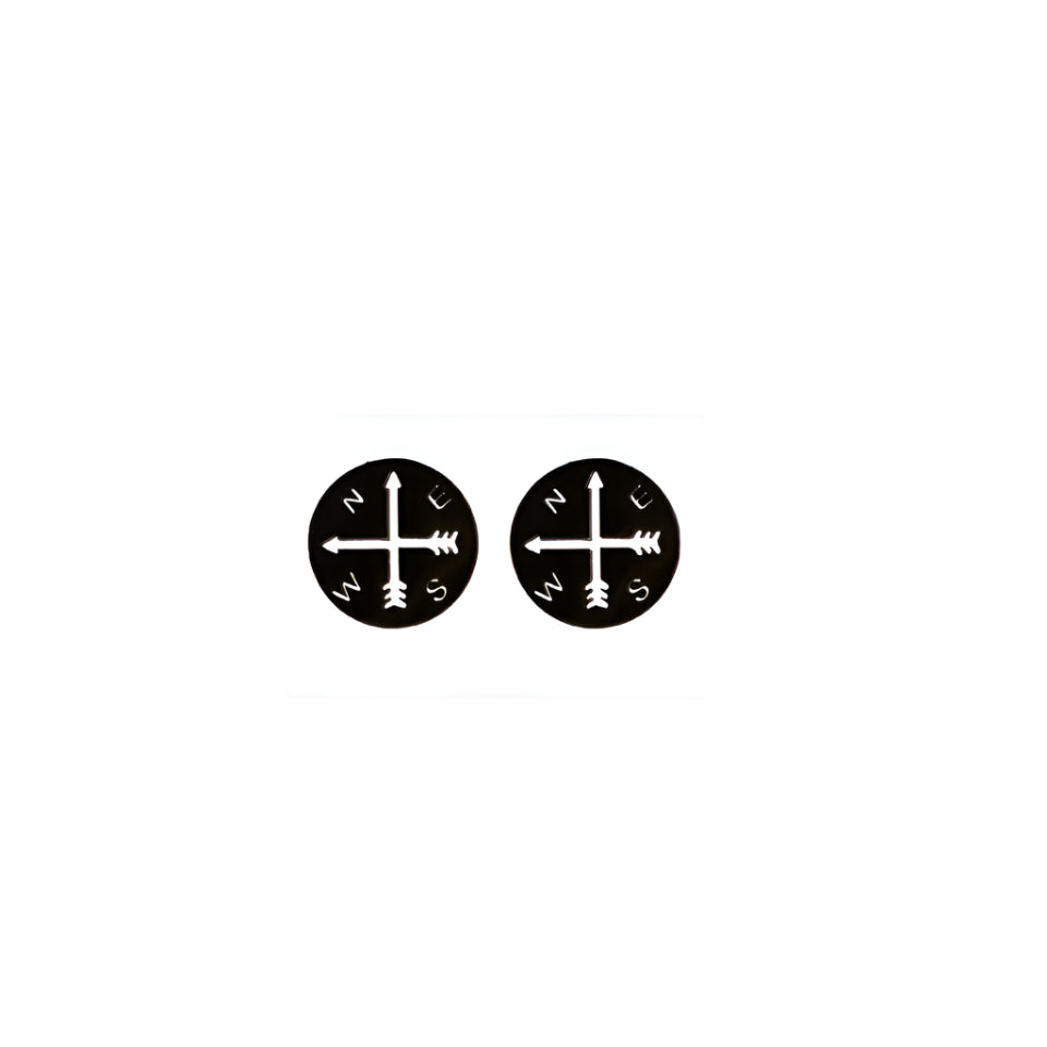 Compass Stud Earrings