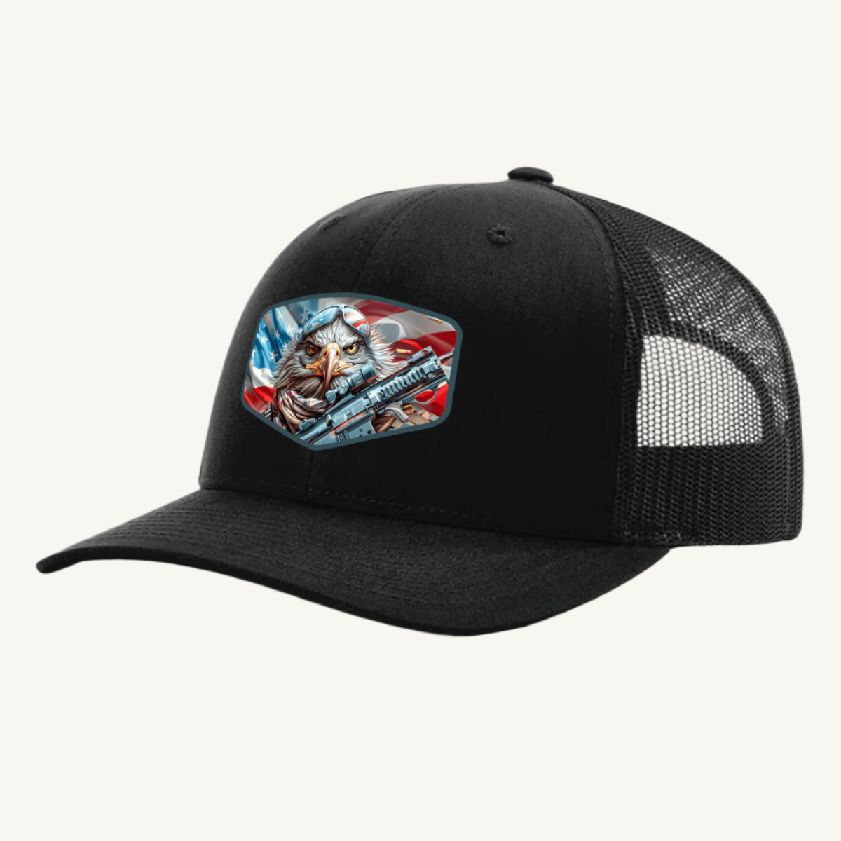 Guardian Eagle UV Printed Leatherette Patch Hat
