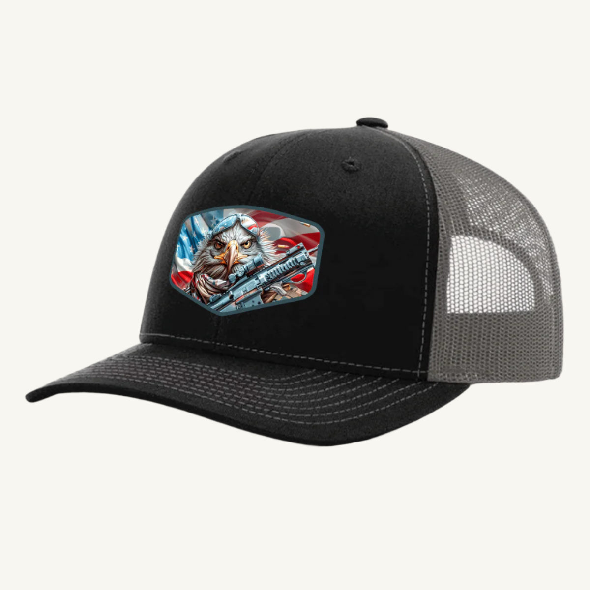 Guardian Eagle UV Printed Leatherette Patch Hat