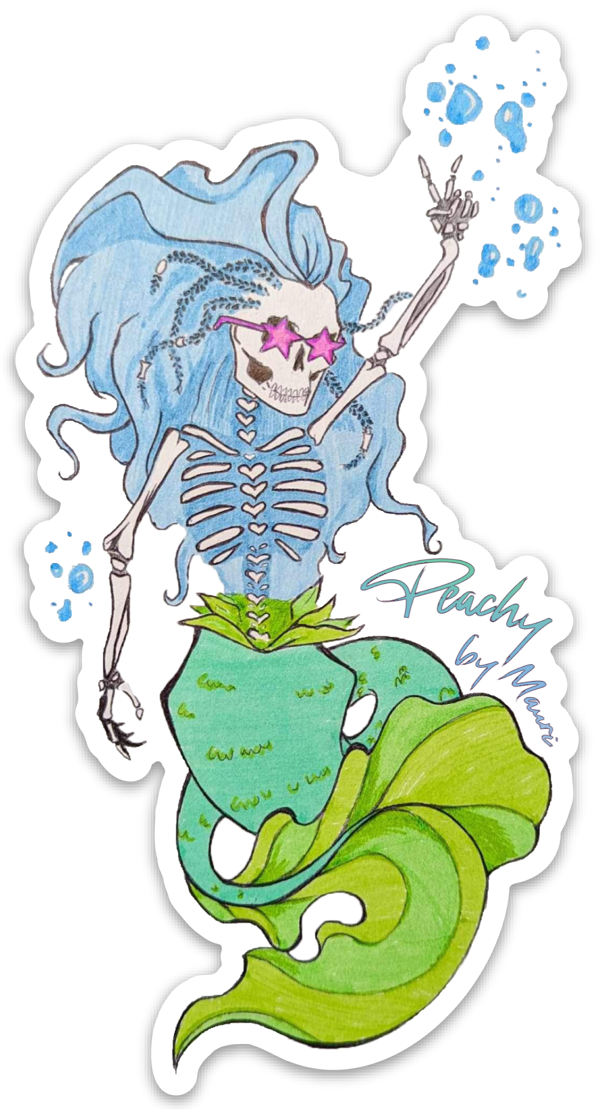 Rockin’ Mermaid Sticker