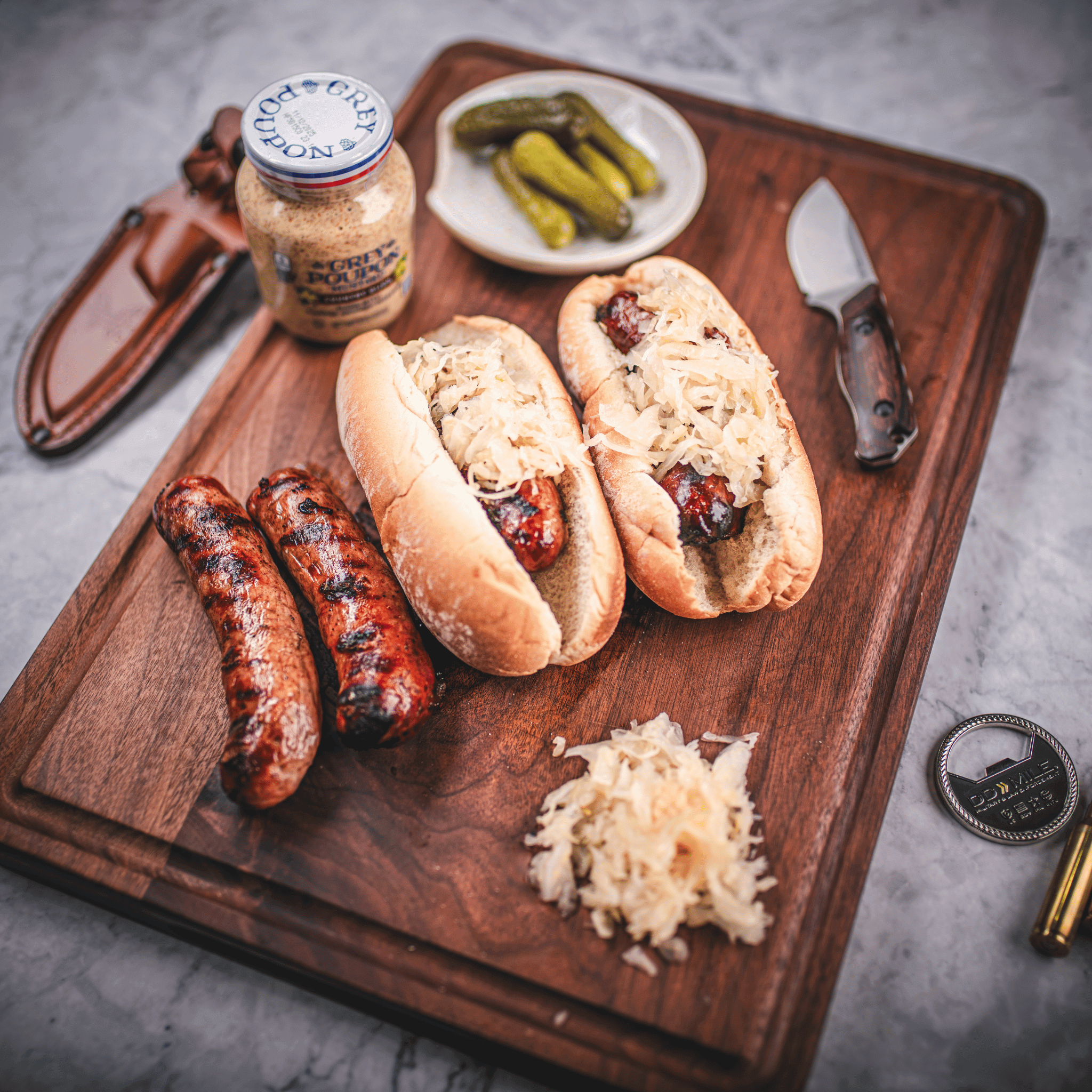 Wagyu Bacon Cheeseburger Bratwurst