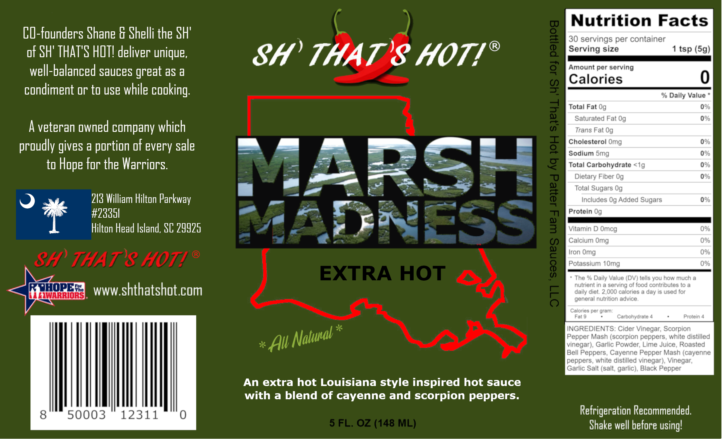 Marsh Madness (Extra Hot) hot sauce