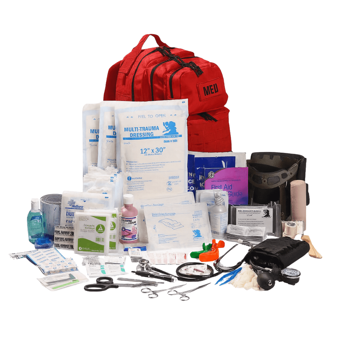 Tactical Trauma & First Aid Backpack w/Adv Bleeding Control